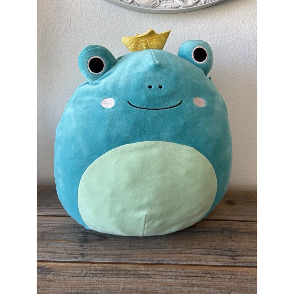 Squishmallow Ludwig the Frog 16" KellyToy Plush With Crown